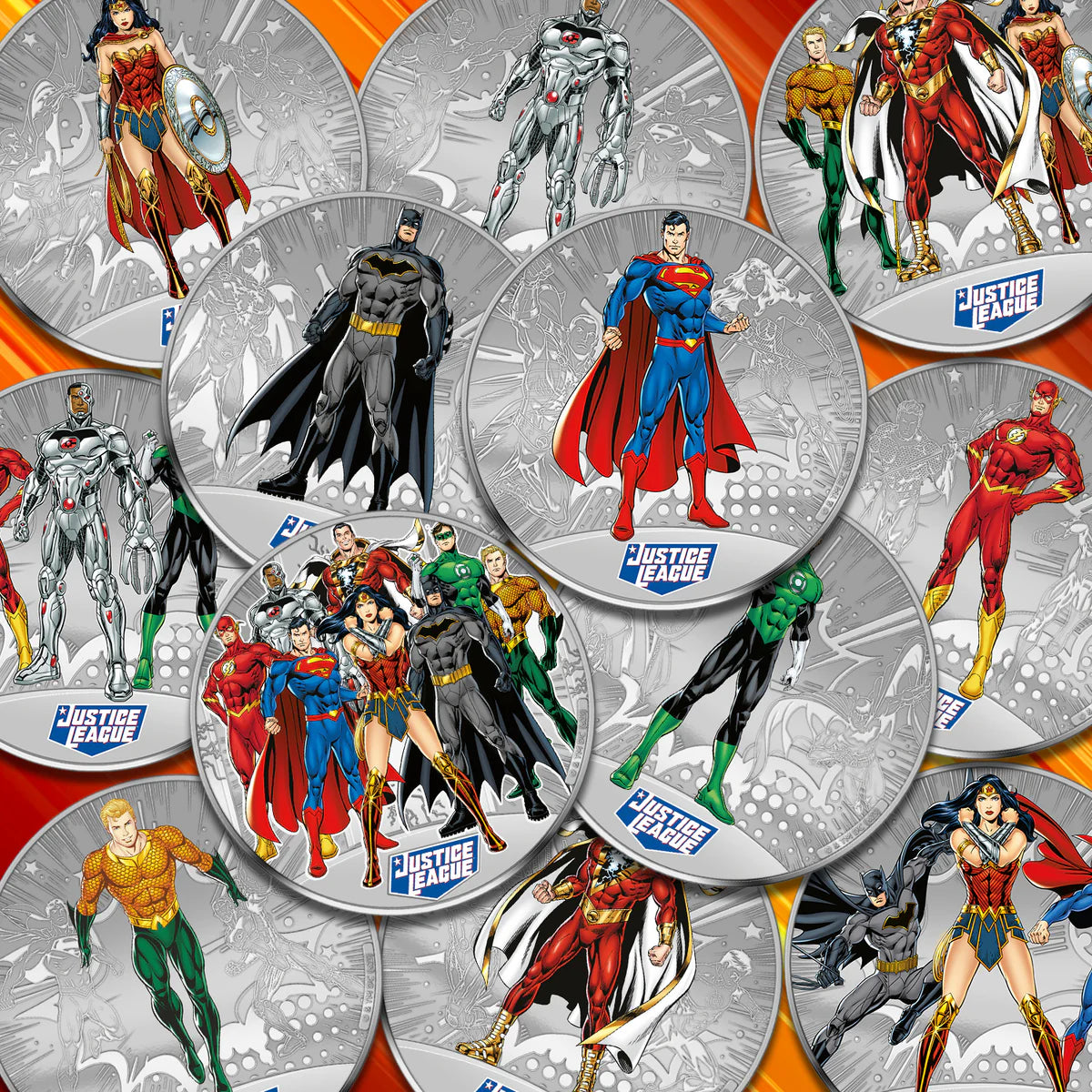 DC Comics .999 Verzilverde Justice League Collectie