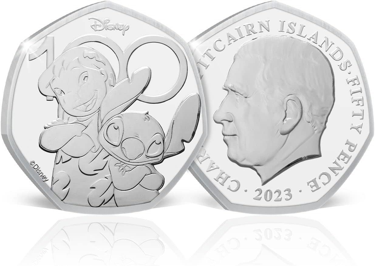 Disney 100th Anniversary Annual 6 Coin Set 2023 Brilliant Uncirculated 50p £2 £5
