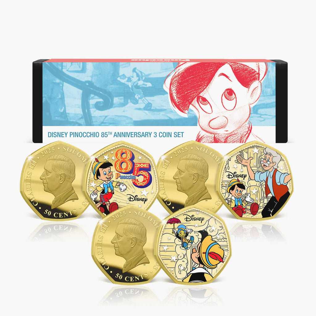 Coffret plaqué or Pinocchio 85e anniversaire 2025