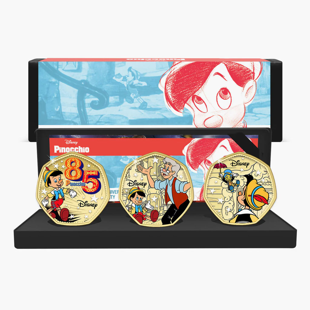 Coffret plaqué or Pinocchio 85e anniversaire 2025