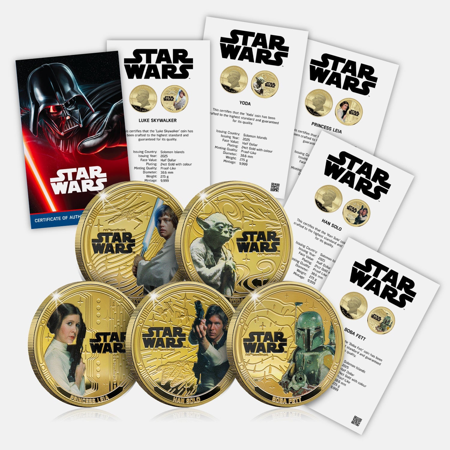 Coffret complet de pièces Star Wars 2025 : Une galaxie d'aventures