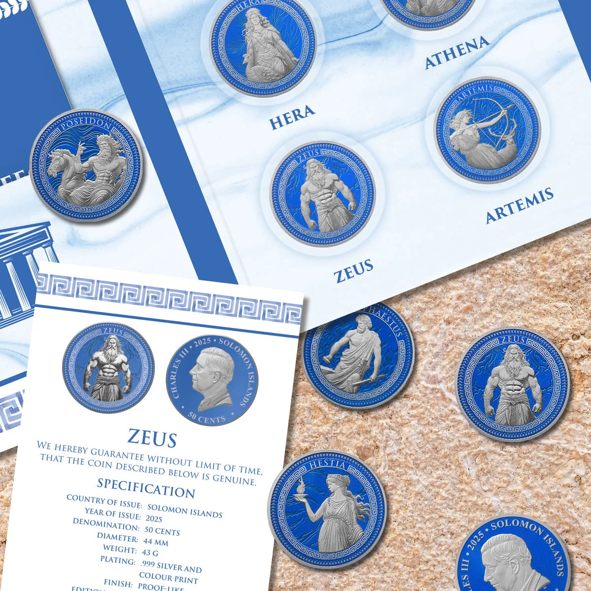 Ancient Greece Gods & Goddesses Coin Collection