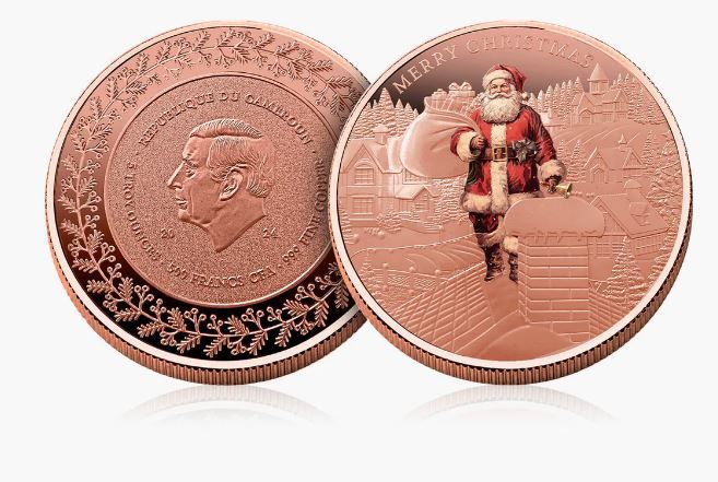 Santa Claus 2024 Colored 5oz Copper Coin