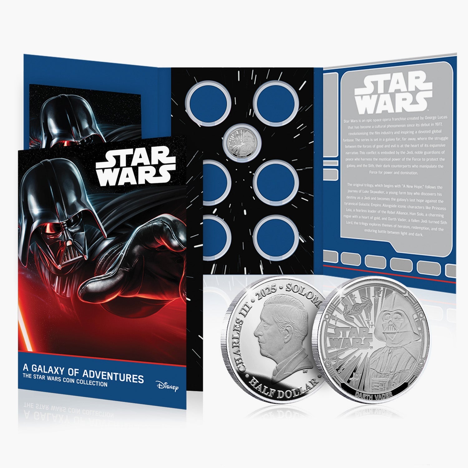 2025 A Galaxy of Adventures Star Wars Silver Plated Coin FT