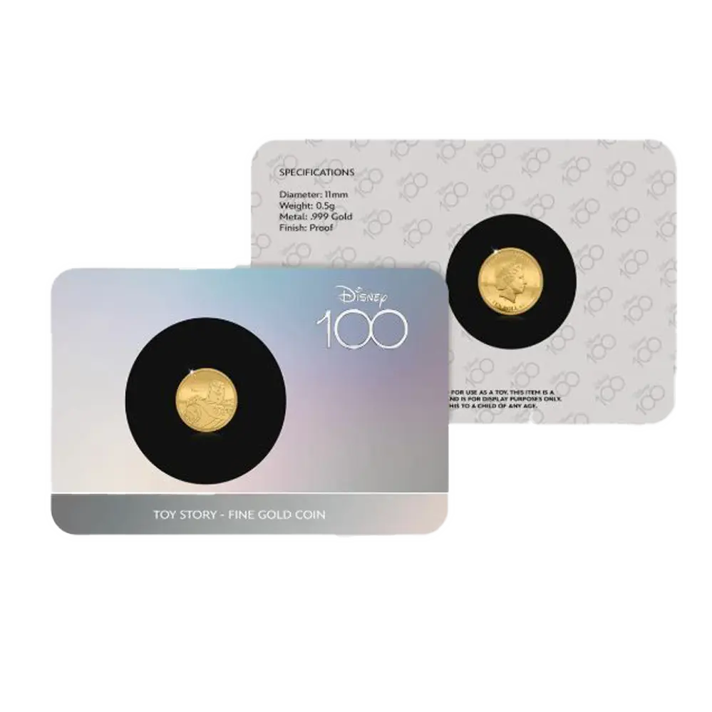 Solid Cold Coin Solid Gold Coin – Buzz Lightyear – Disney 100th Anniversary – Numisnexus