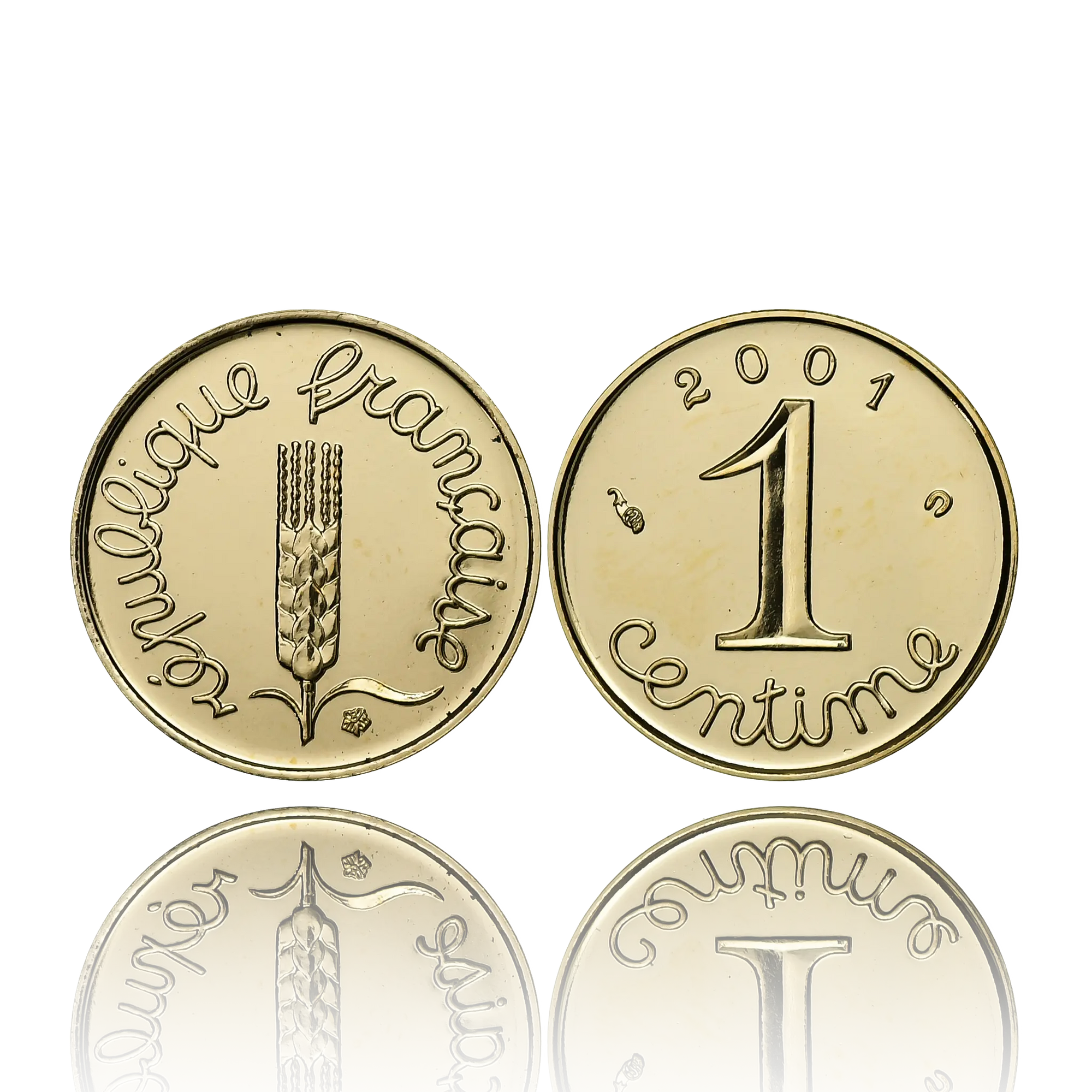 1 Centime Épi  Goud  2001  Monnaie de Paris