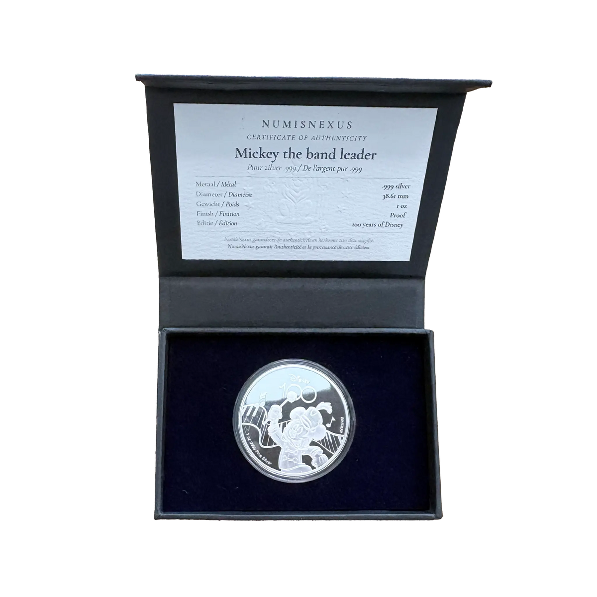 Mickey 1 ounce puur zilver