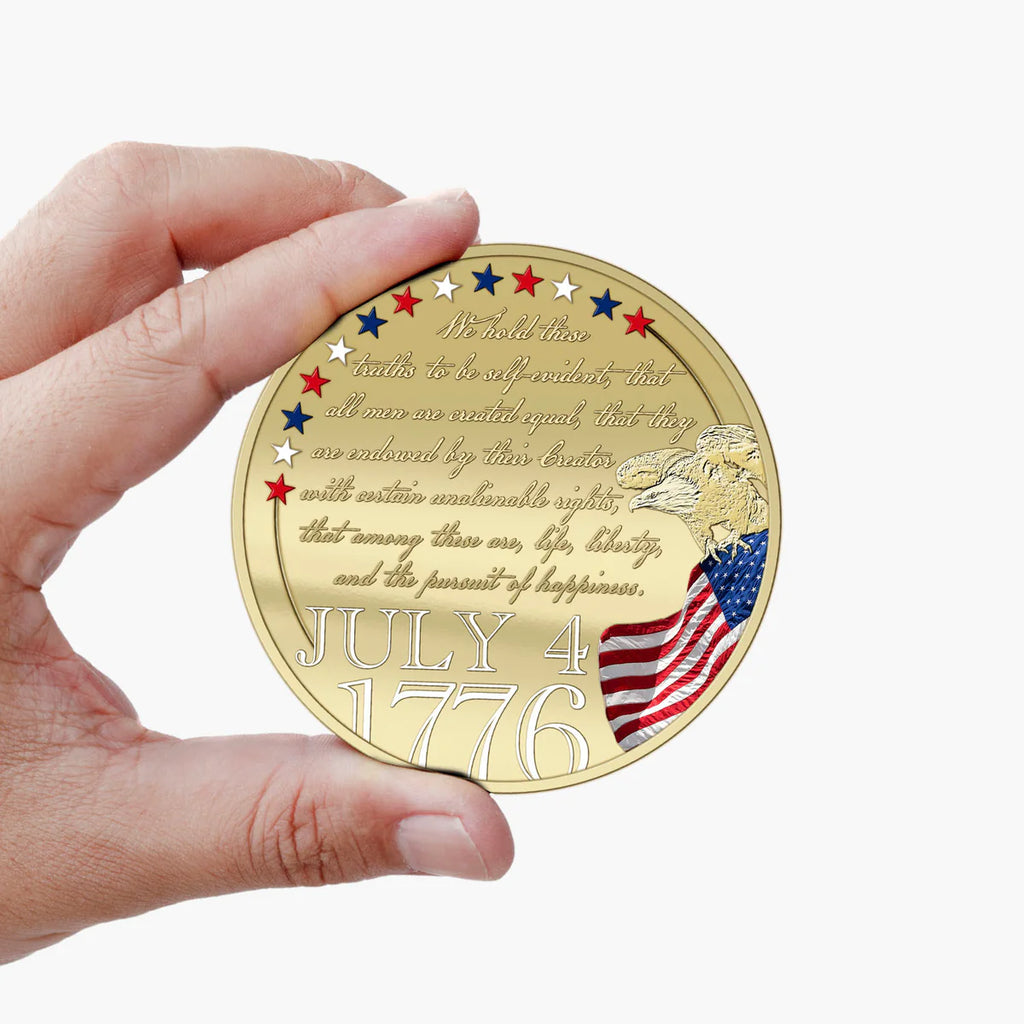 250 Jaar Amerikaanse Onafhankelijkheid 50mm Vergulde Munt Luxe Editie