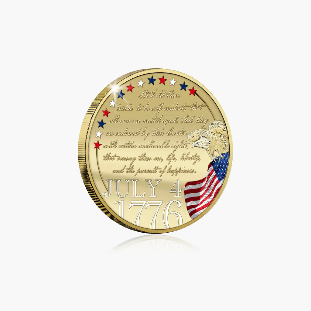 250 Jaar Amerikaanse Onafhankelijkheid 50mm Vergulde Munt Luxe Editie