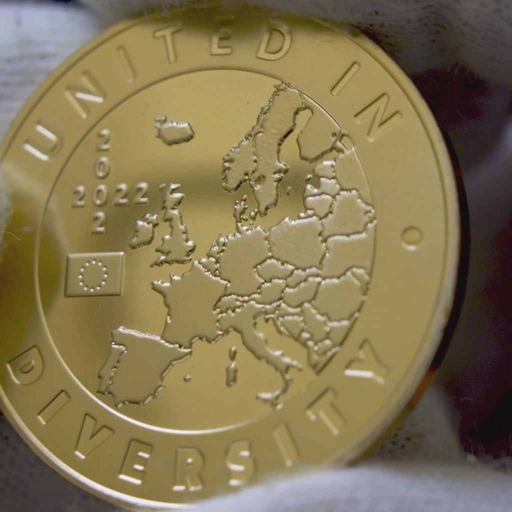20 Years of the Euro — Official Proof Commemorative Medal Luxembourg · Belgium · Germany · The Netherlands