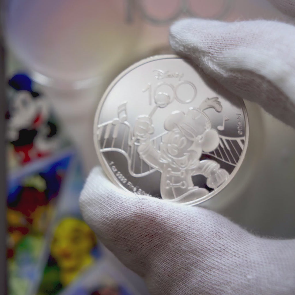 Mickey 1 ounce puur zilver