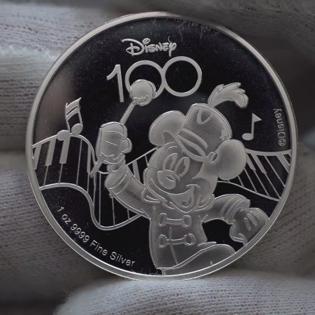 Mickey 1 ounce pure silver