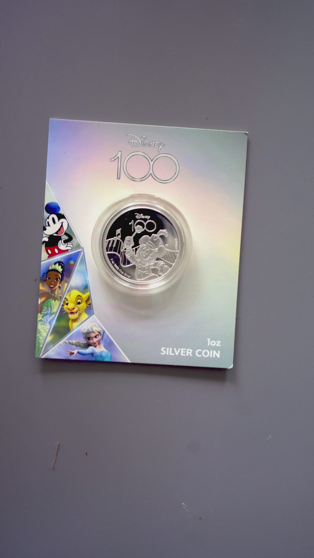 Mickey 1 ounce puur zilver