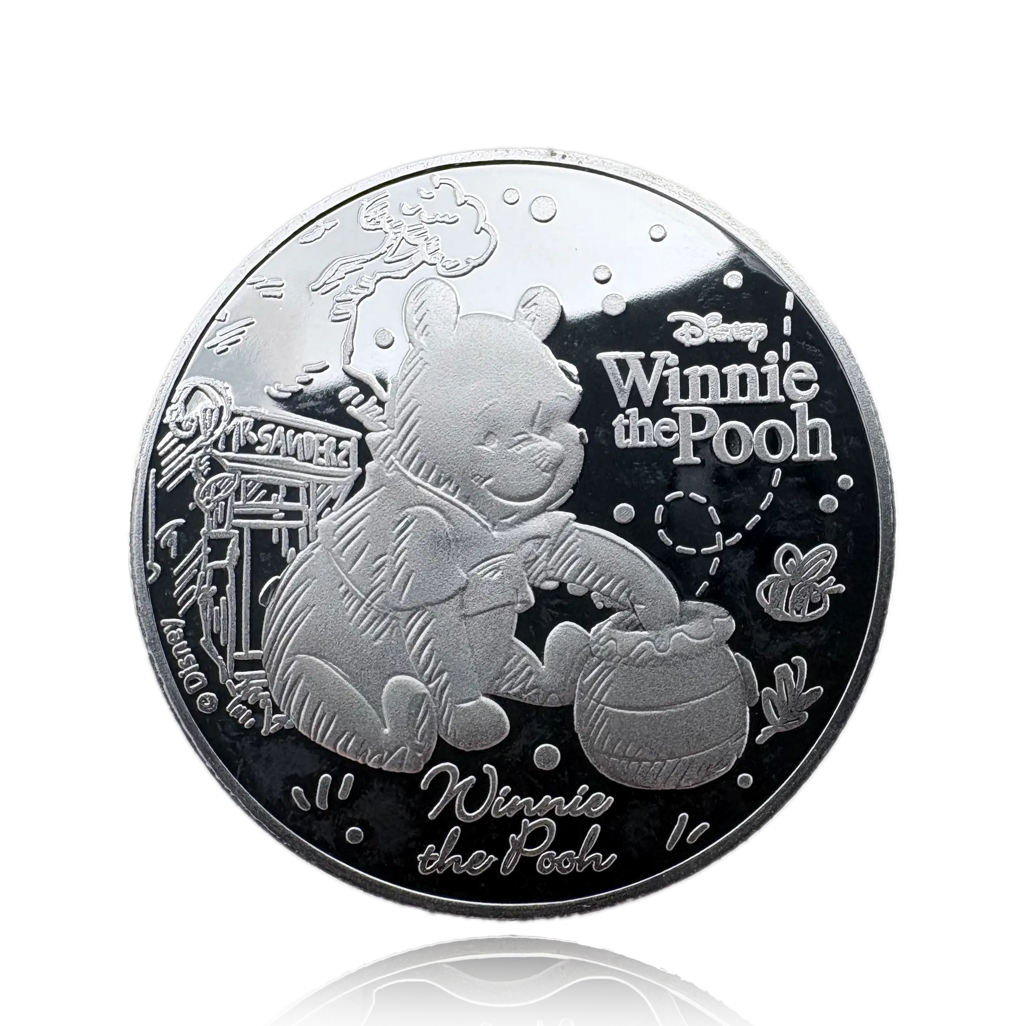 Puur zilver Winnie de Poeh Verzamelmunt